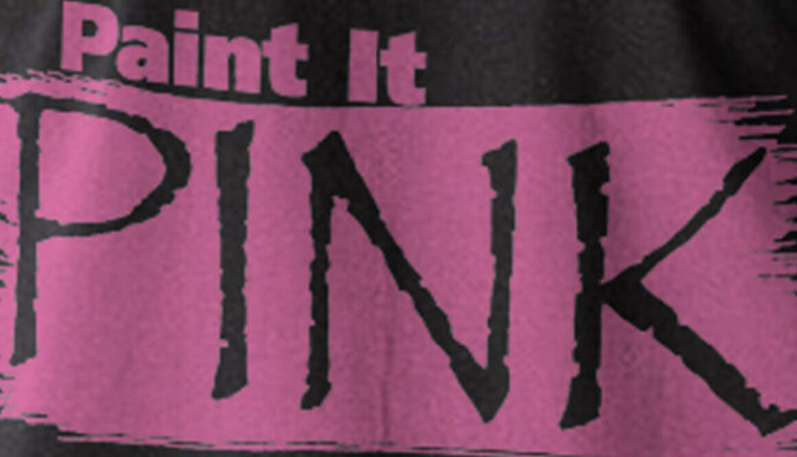 Paint It Pink logo on t-shirt